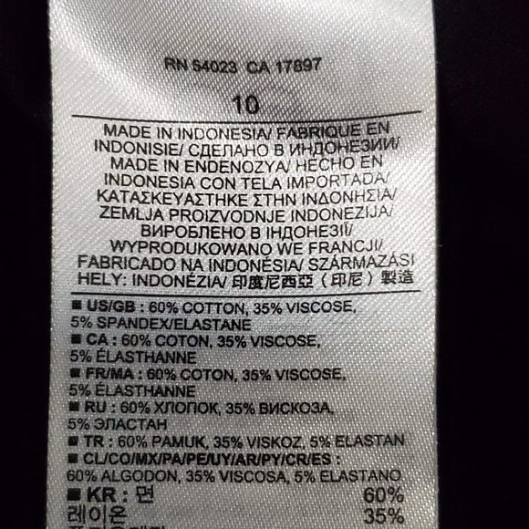 Banana Republic Classic Black Mini Pencil Skirt, 10 - Picture 7 of 8